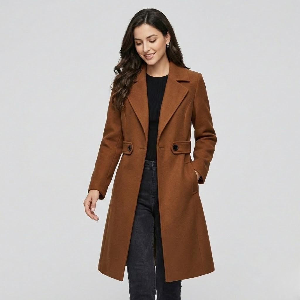 Casaco clássico em mistura de lã | Corte estruturado | Elegância intemporal