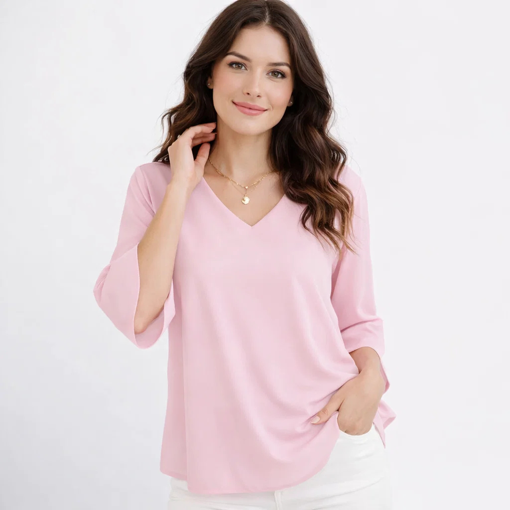 Blusa fluida de inspiração contemporânea | Corte solto | Elegância descontraída