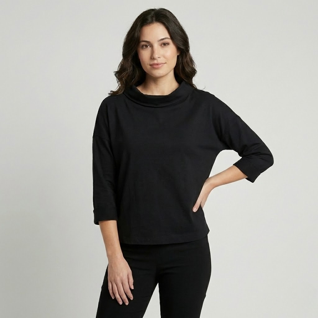 Camisola minimalista de malha suave | Corte solto | Elegância intemporal