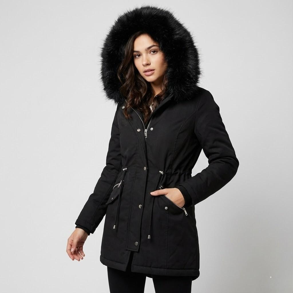 Casaco de inverno acolchoado | Corte cintado | Proteção elegante contra o frio