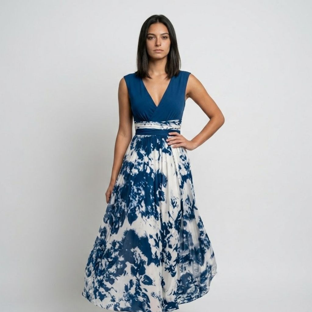Vestido Midi com Corpo Estruturado para Ocasiões Elegantes