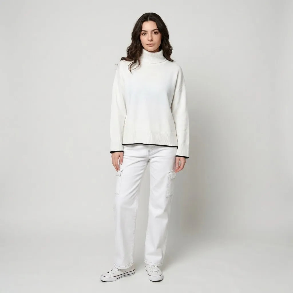 Set minimalista de duas peças | Corte descontraído | Conforto contemporâneo