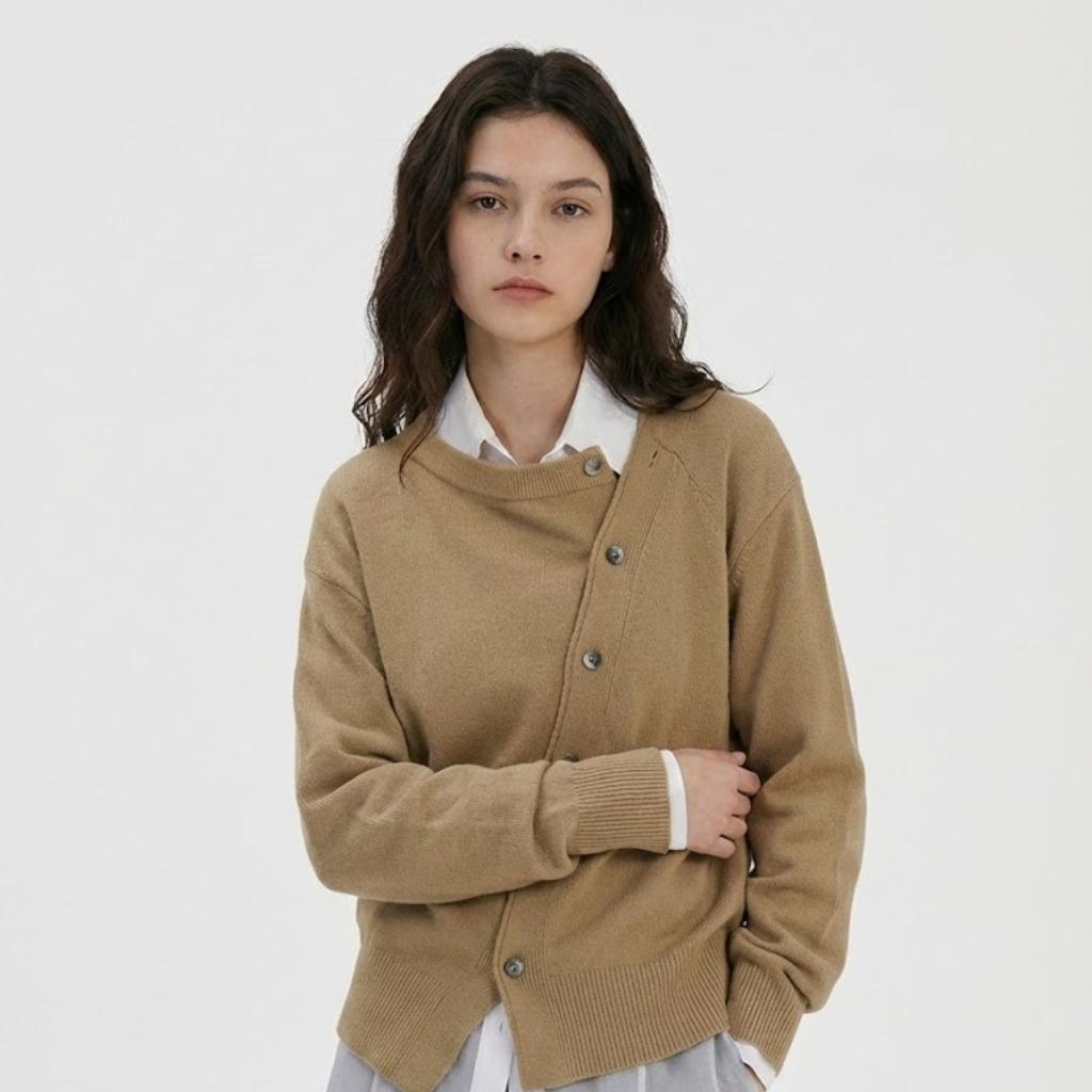 Cardigan em caxemira suave | Corte clássico | Botões delicados para uso diário