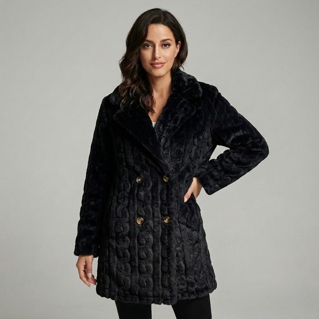 Casaco longo em malha suave | Corte direito | Elegância intemporal de inverno