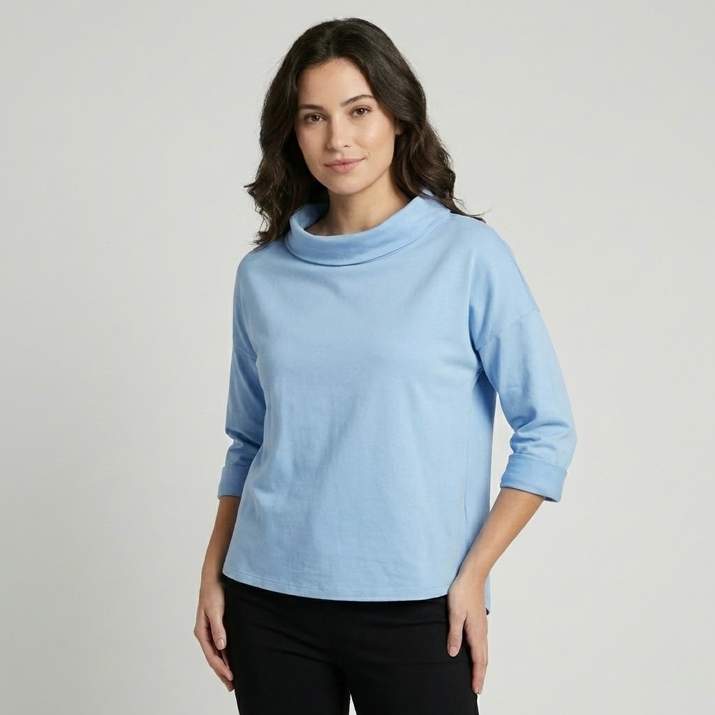 Camisola minimalista de malha suave | Corte solto | Elegância intemporal