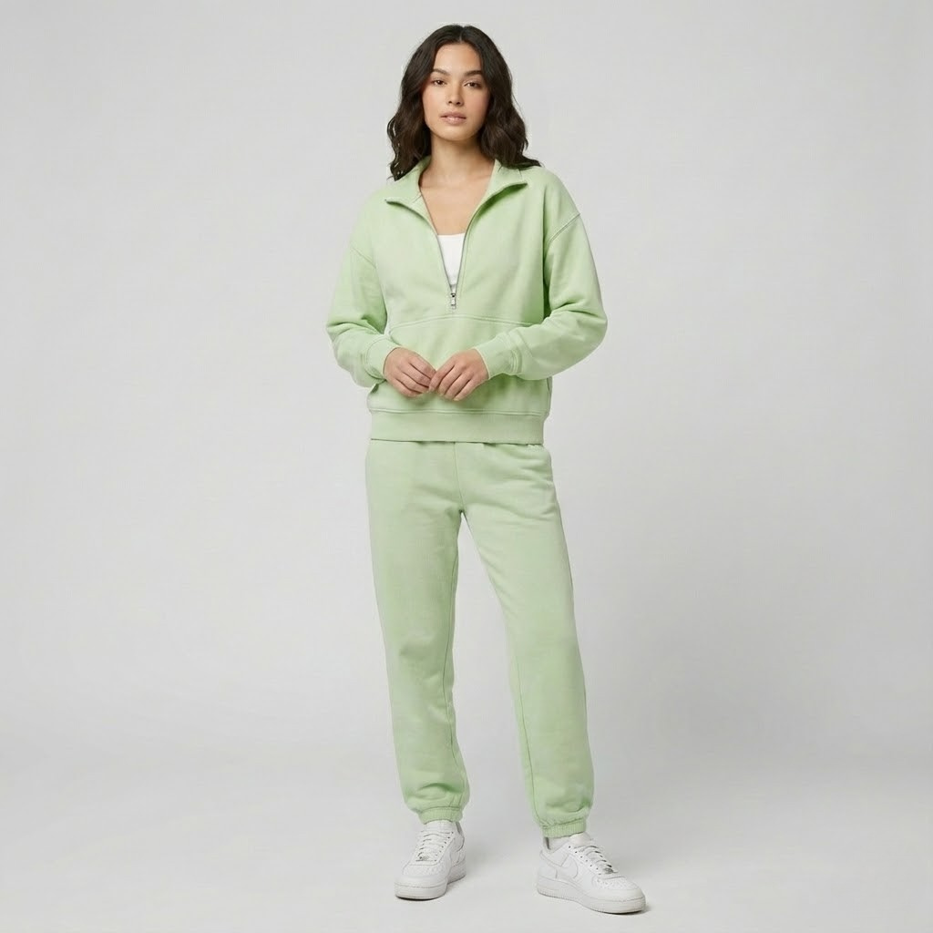 Conjunto casual em mistura de algodão | Corte confortável | Estilo urbano contemporâneo