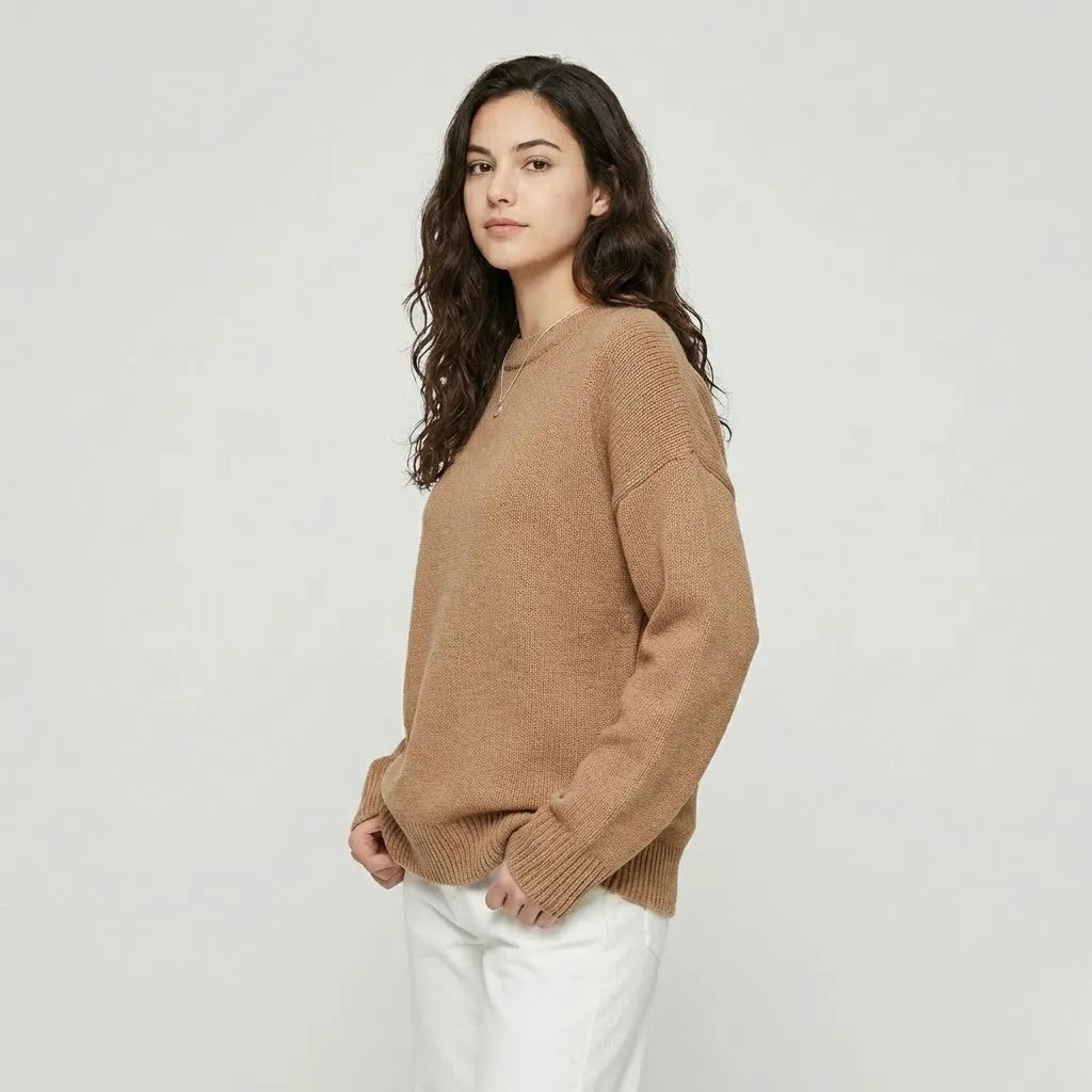 Camisola clássica de malha suave | Corte solto | Estilo intemporal