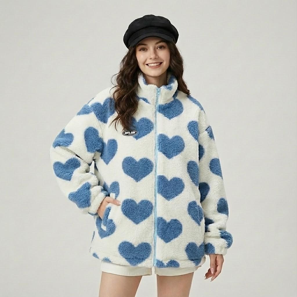 Casaco reversível acolchoado em mistura de algodão | Corte oversized | Dupla face versátil