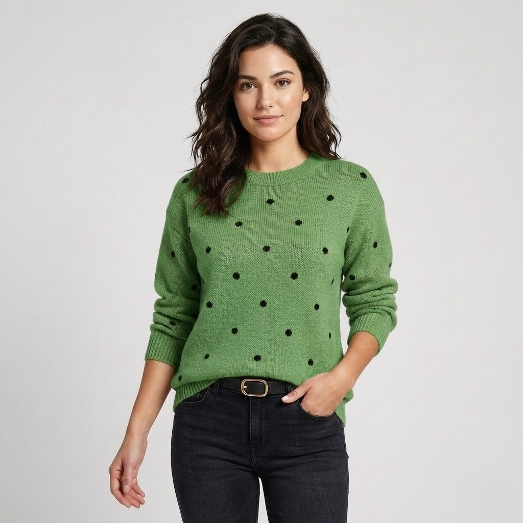 Camisola de malha texturada com padrão subtil | Corte confortável | Elegância casual