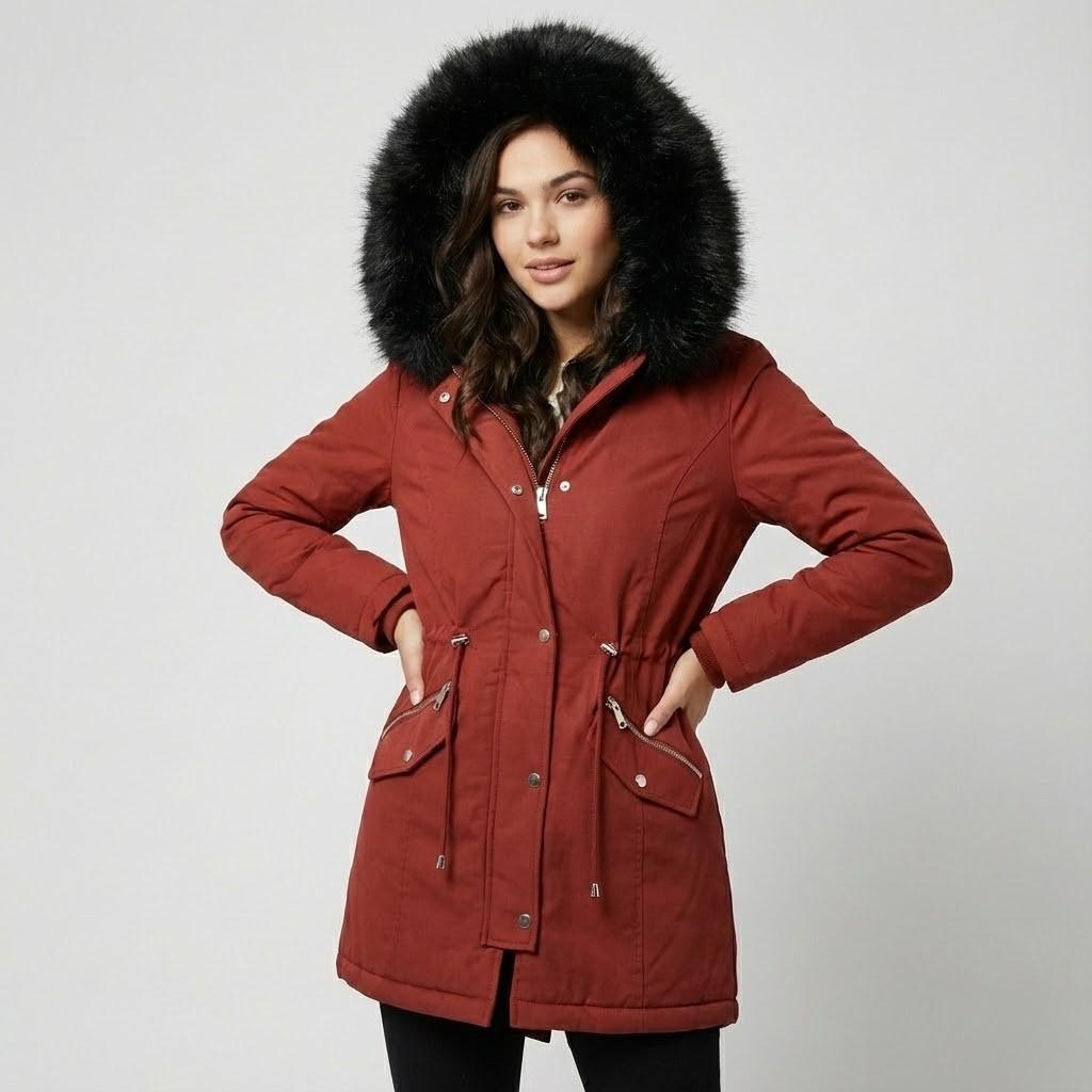 Casaco de inverno acolchoado | Corte cintado | Proteção elegante contra o frio