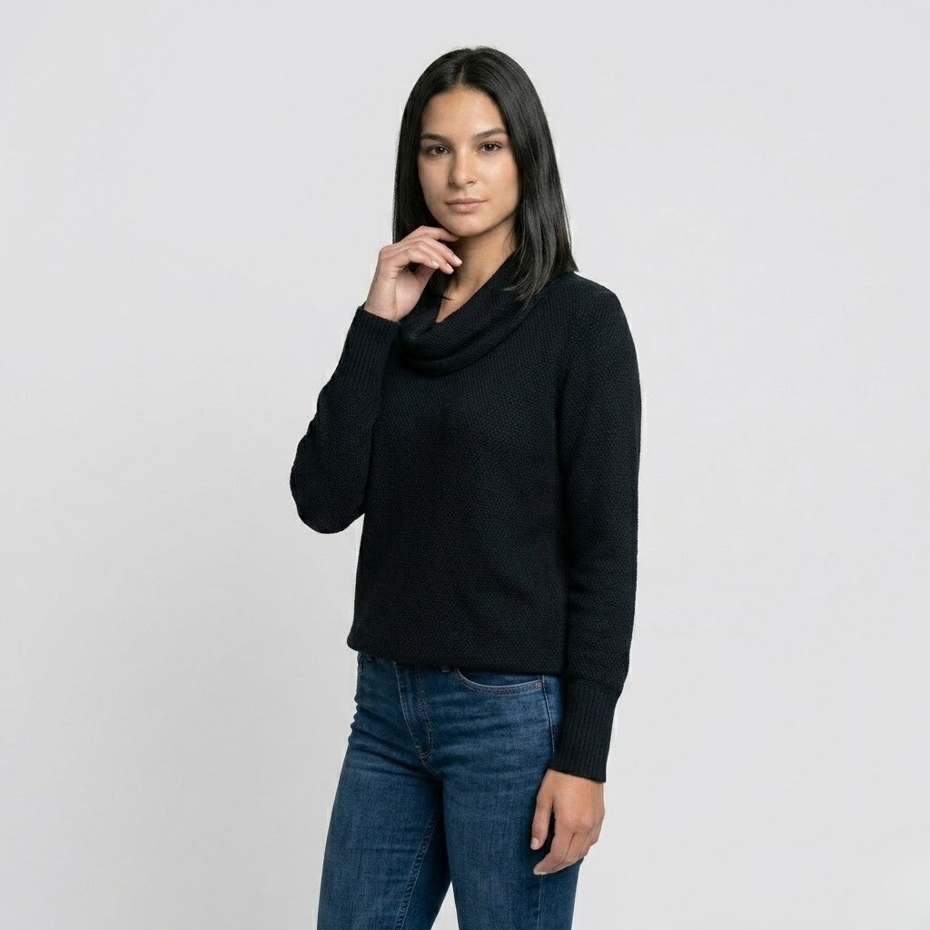 Camisola Fluida com Decote Drapeado e Conforto Natural