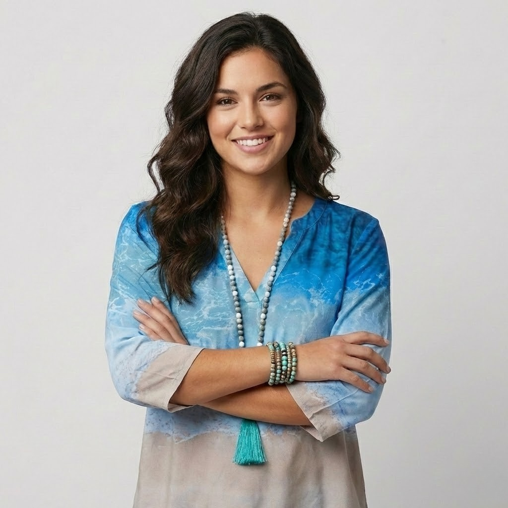 Blusa fluida com efeito degradé | Corte solto | Estilo boémio elegante