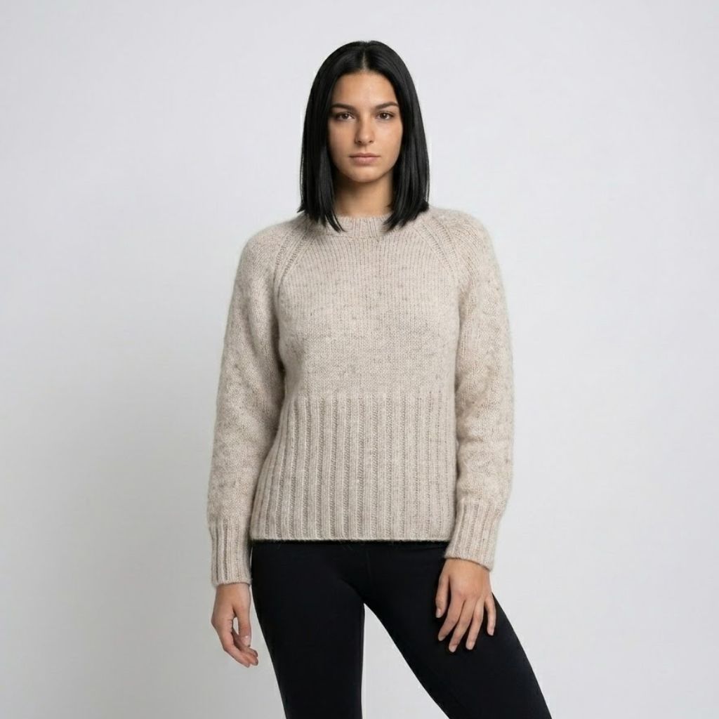 Camisola de Malha com Estrutura Texturada e Conforto Envolvente