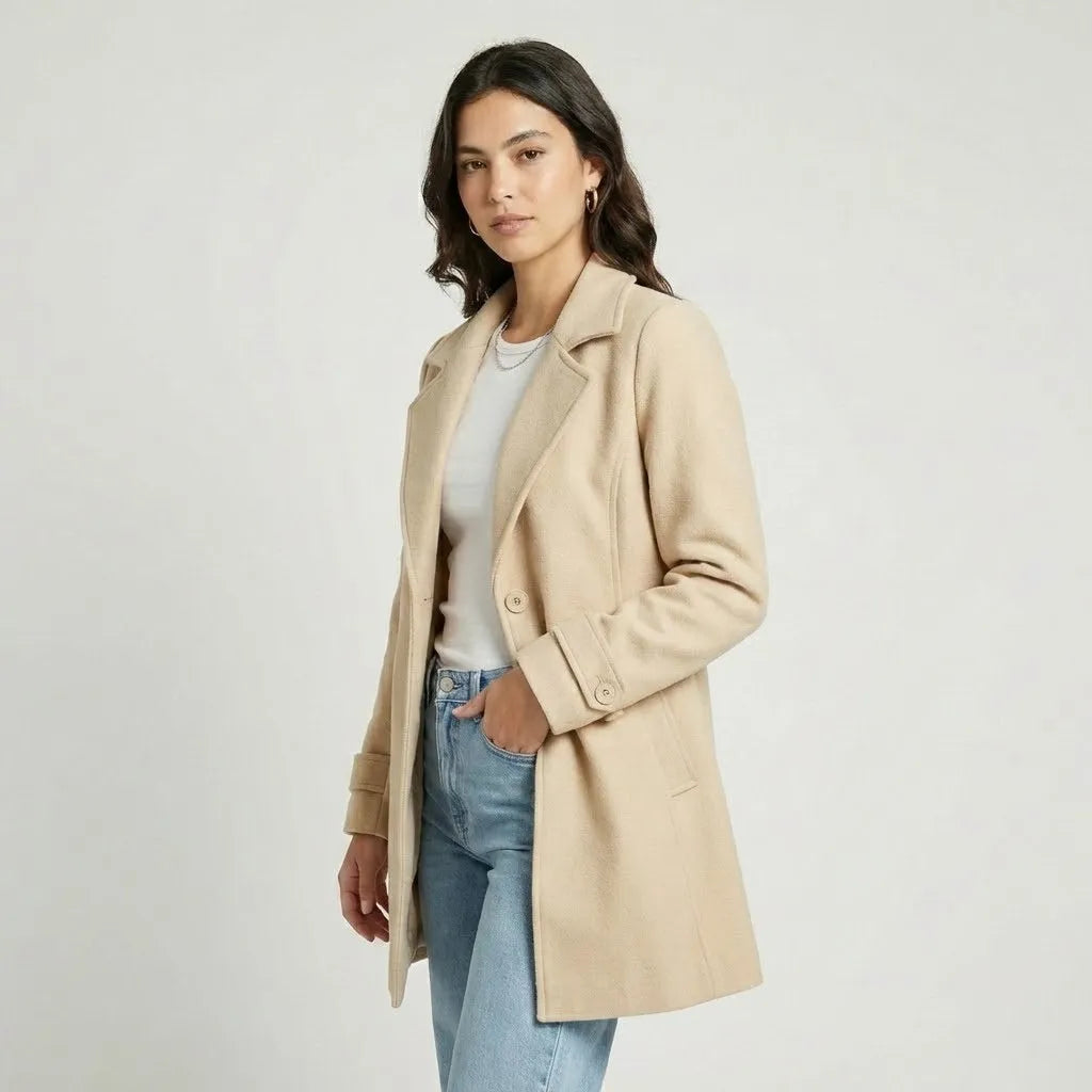 Blazer estruturado de inspiração clássica | Corte direito | Elegância urbana intemporal
