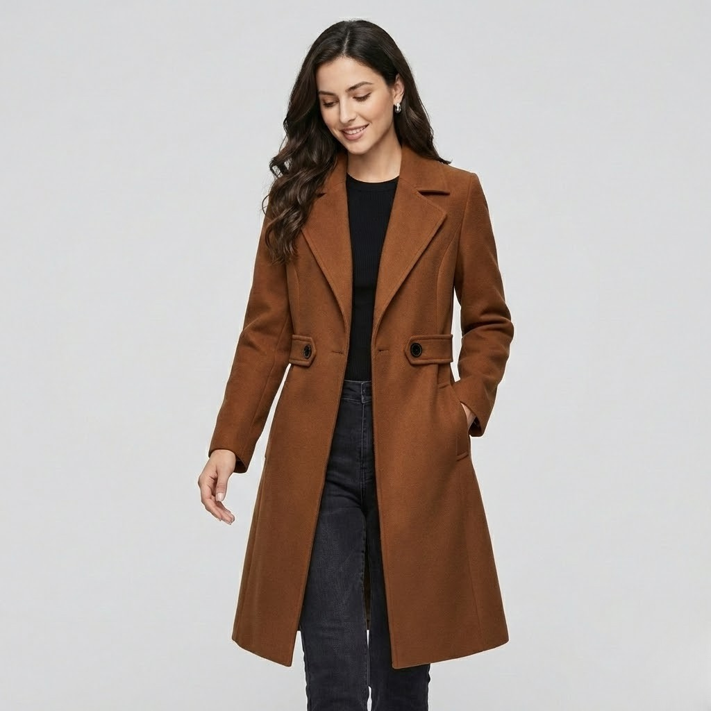 Casaco clássico em mistura de lã | Corte estruturado | Elegância intemporal