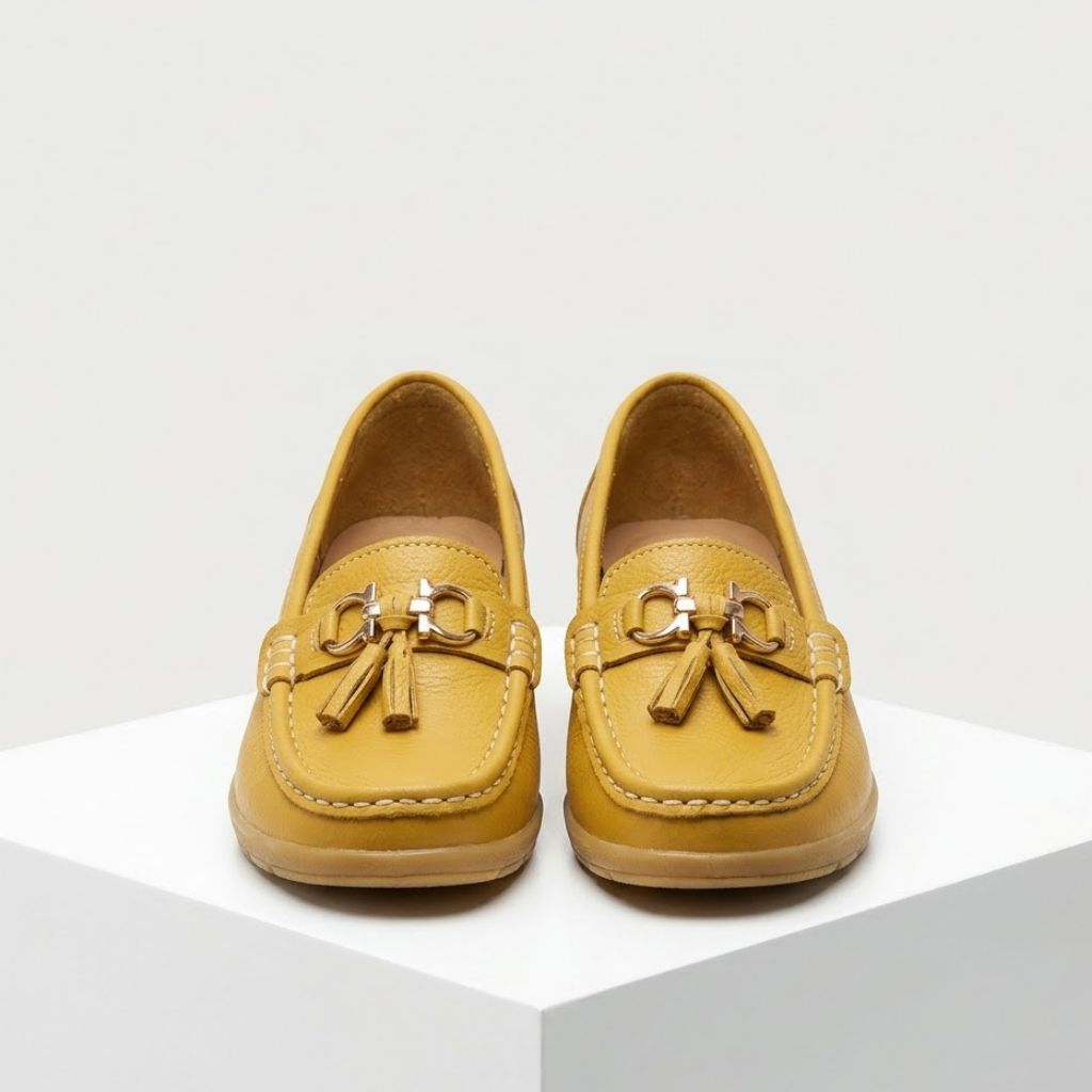Mocassins Rasos com Aplicação Metálica e Conforto Prolongado