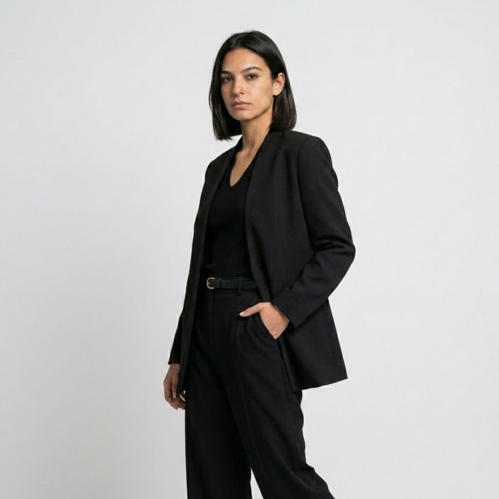 Blazer Fluido de Corte Amplo com Linha Minimalista