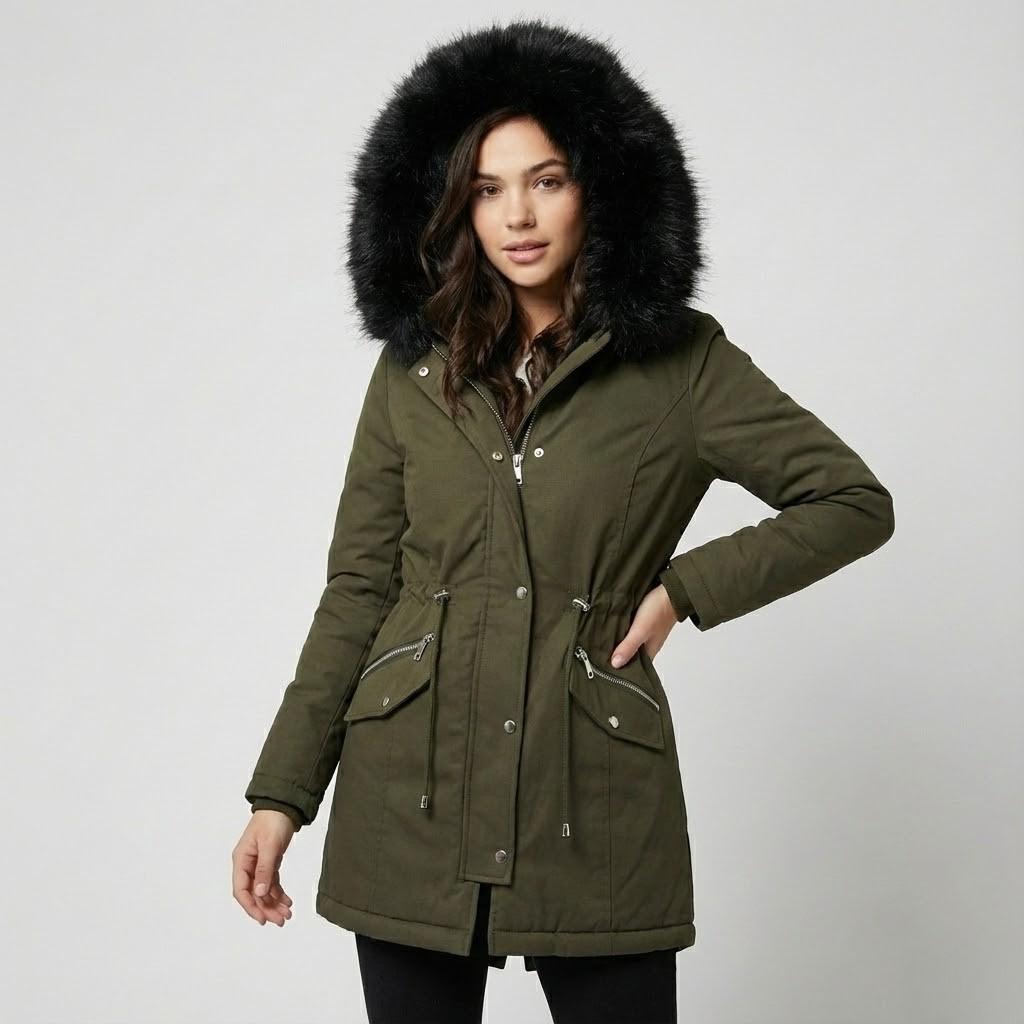 Casaco de inverno acolchoado | Corte cintado | Proteção elegante contra o frio