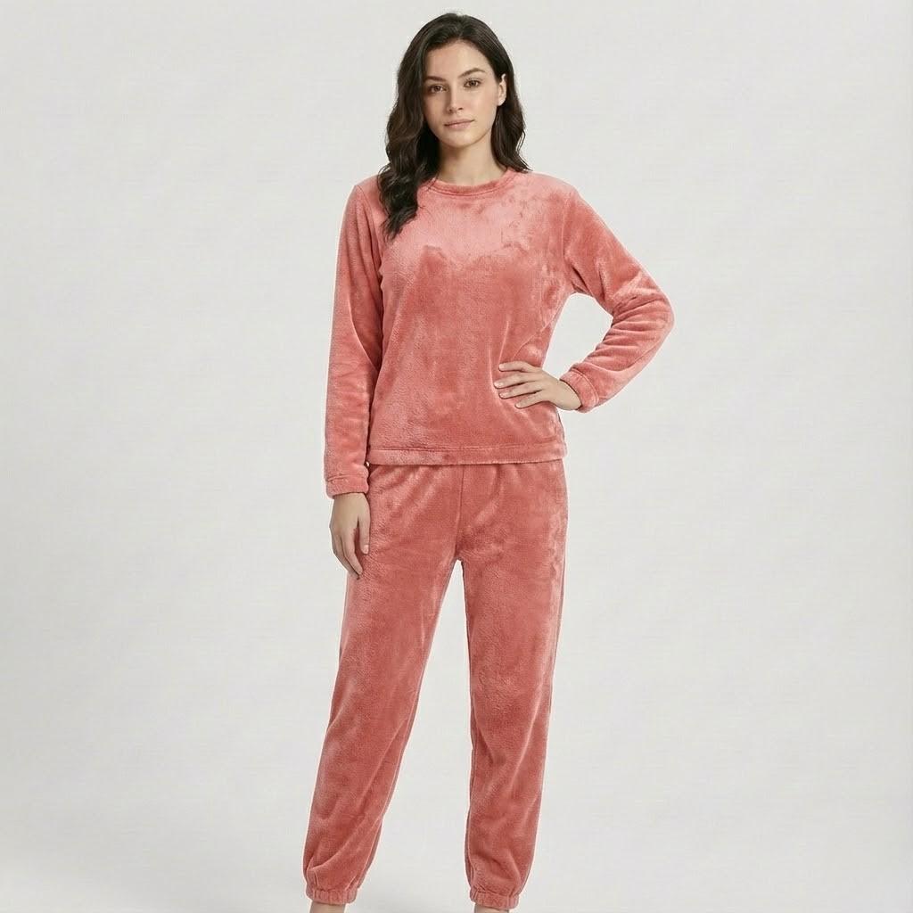 Pijama confortável de duas peças | Corte relaxado | Essencial de bem-estar