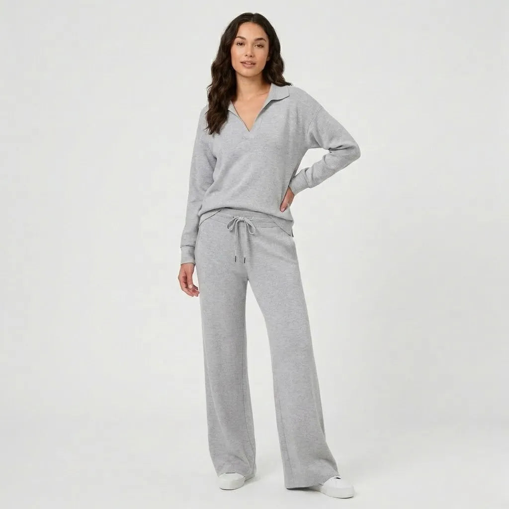 Conjunto lounge fluido em malha suave | Corte relaxado | Conforto elegante
