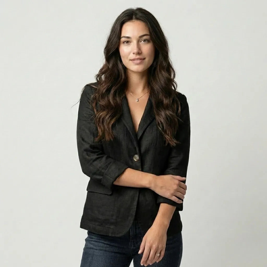 Blazer Fluido em Linho | Corte Relaxado | Toque Natural