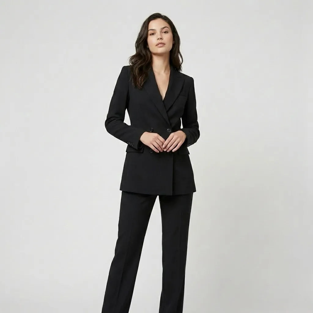 Fato Feminino Estruturado com Blazer Alongado para Presença Profissional
