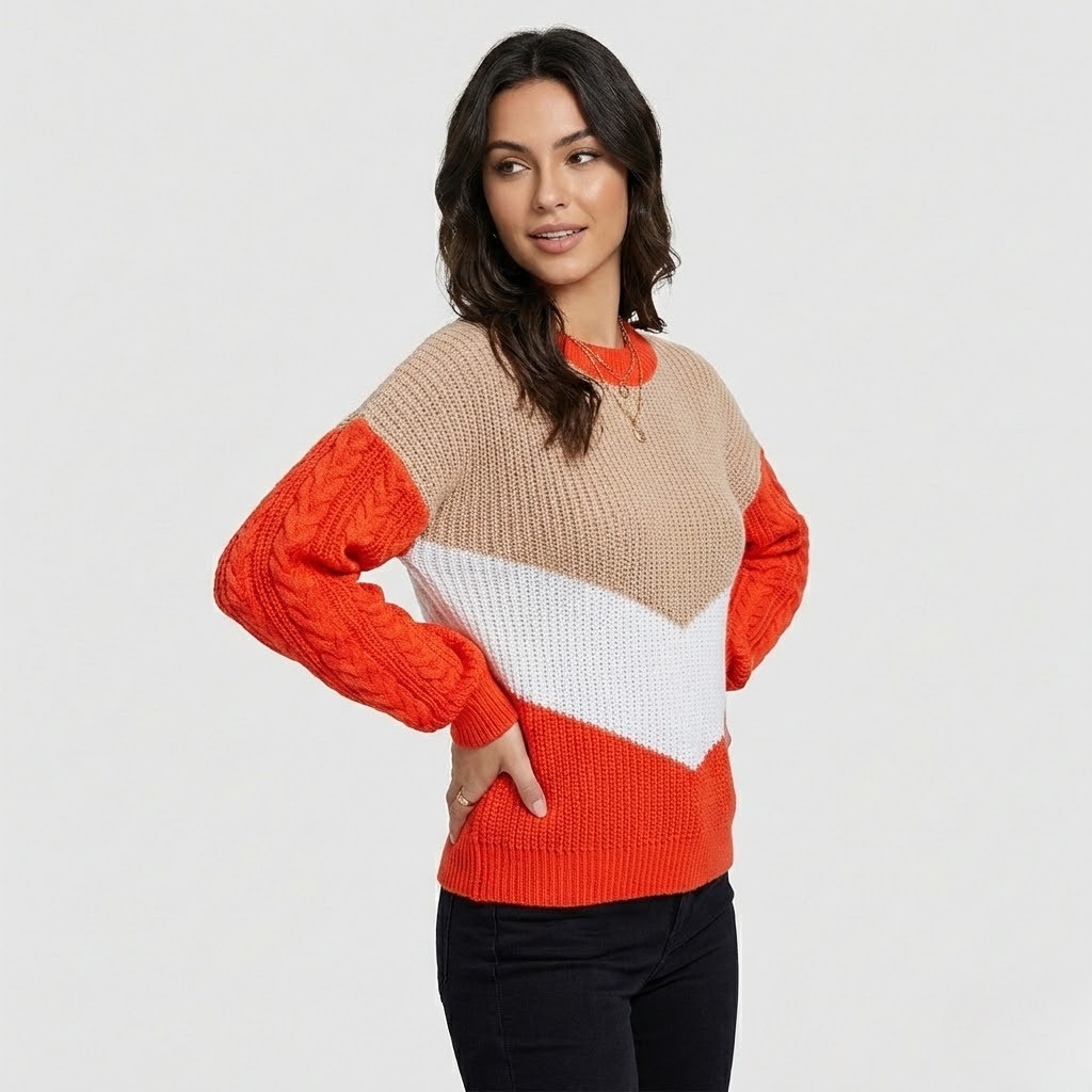 Camisola de malha suave | Corte descontraído | Estilo casual elegante