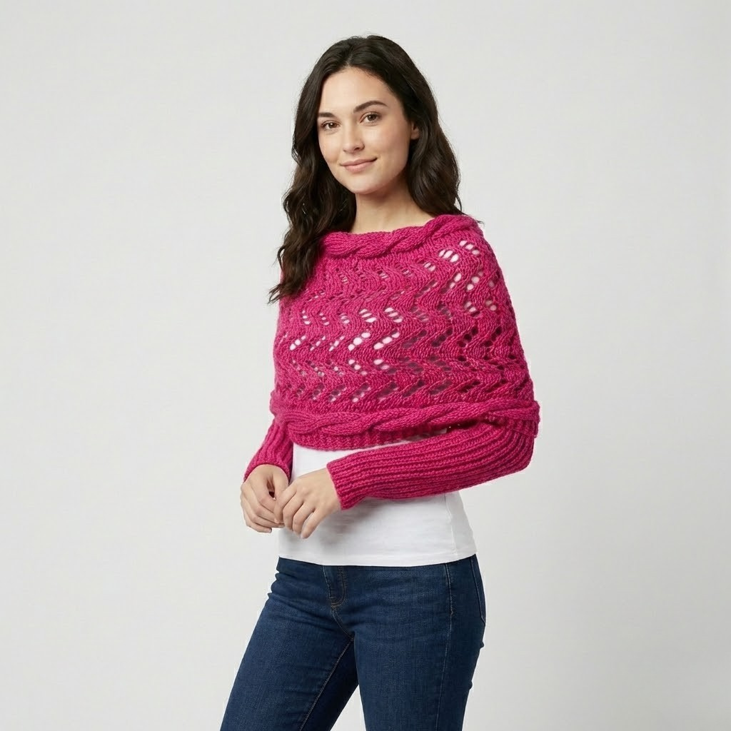 Camisola de malha trabalhada | Corte fluido | Estilo casual descontraído