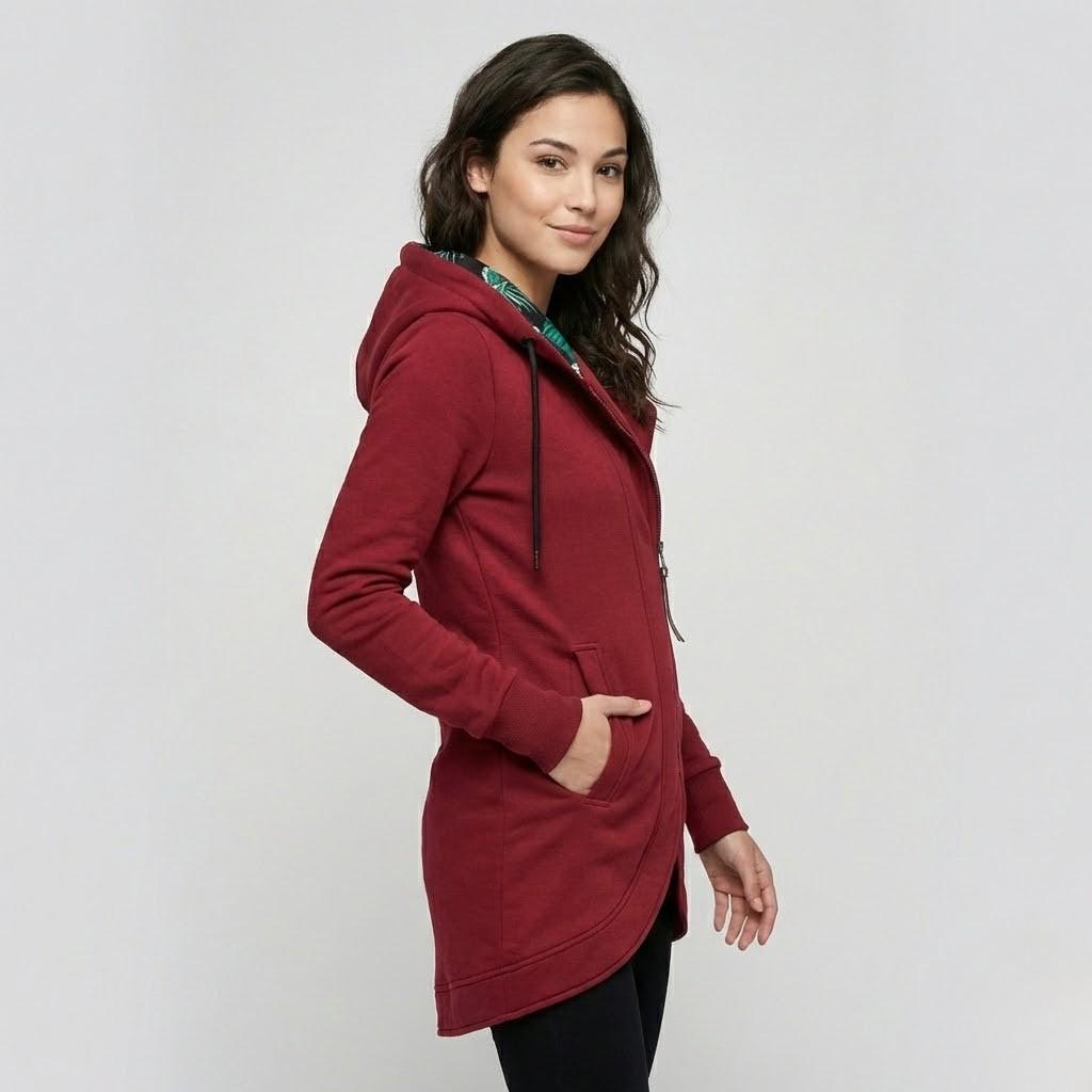Parka feminina com capuz | Corte ajustado | Estilo casual urbano