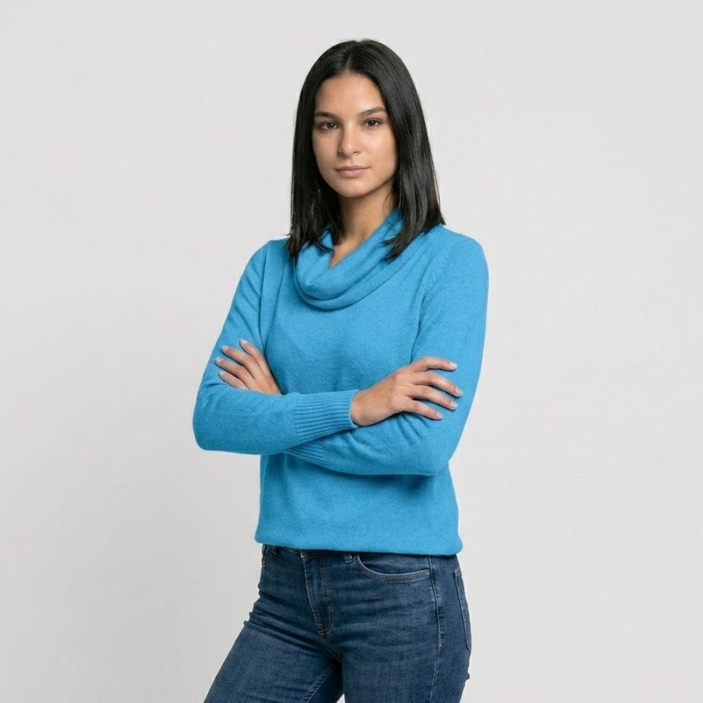 Camisola Fluida com Decote Drapeado e Conforto Natural