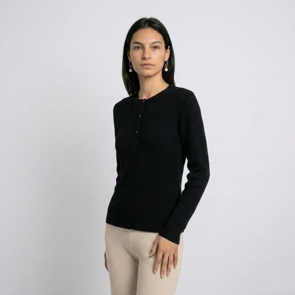 Camisola com Capuz e Botões Frontais para Conforto Diário