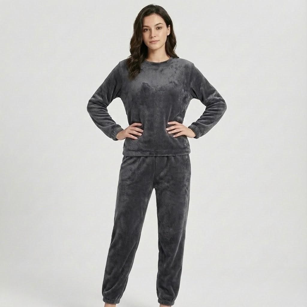 Pijama confortável de duas peças | Corte relaxado | Essencial de bem-estar