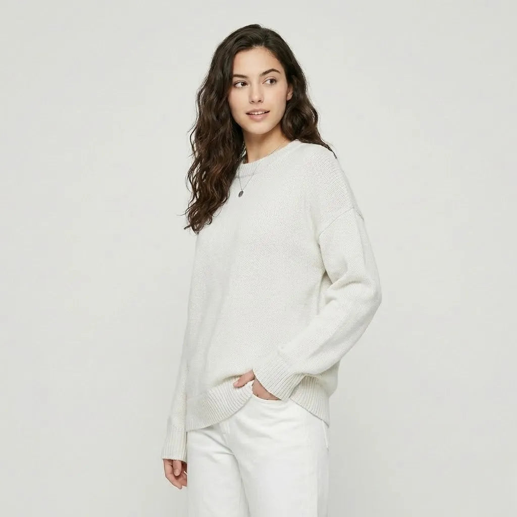 Camisola clássica de malha suave | Corte solto | Estilo intemporal