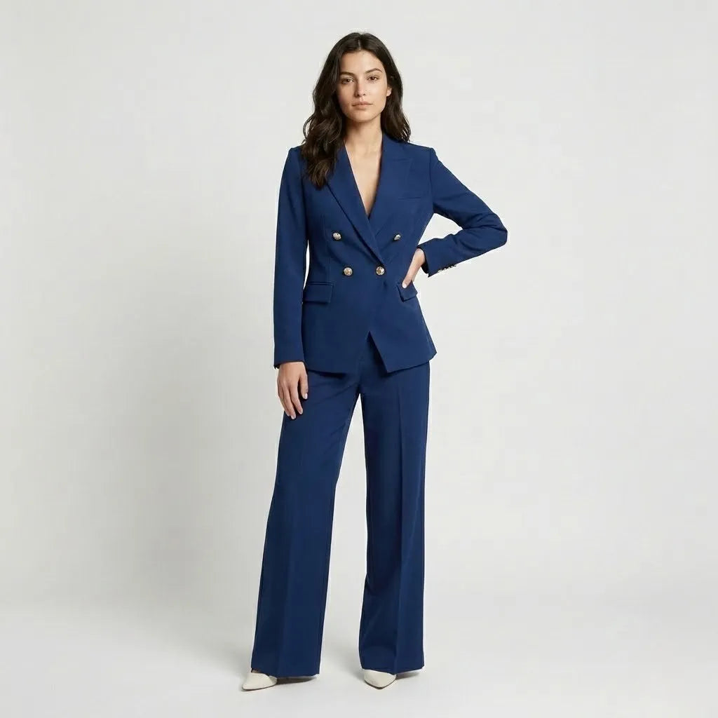 Fato Feminino de Alfaiataria com Blazer Estruturado para Elegância Intemporal