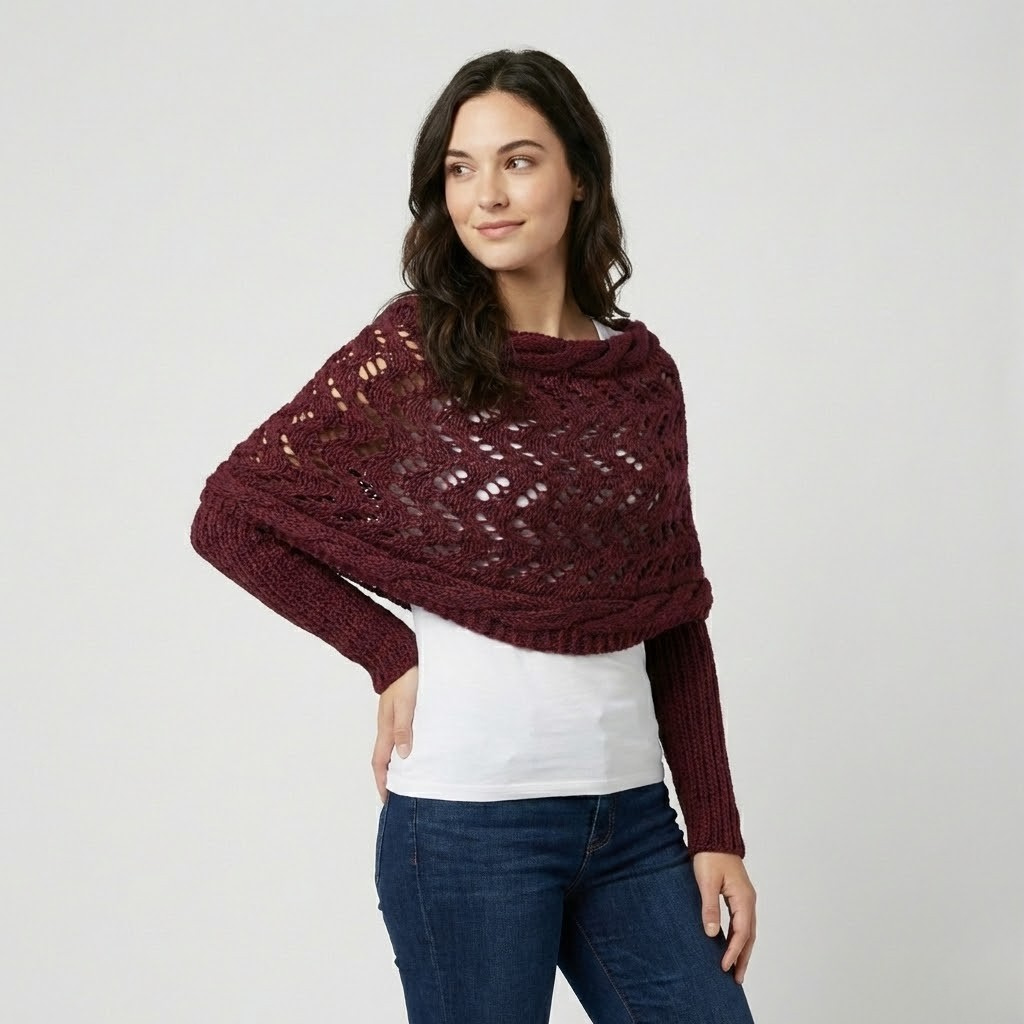 Camisola de malha trabalhada | Corte fluido | Estilo casual descontraído