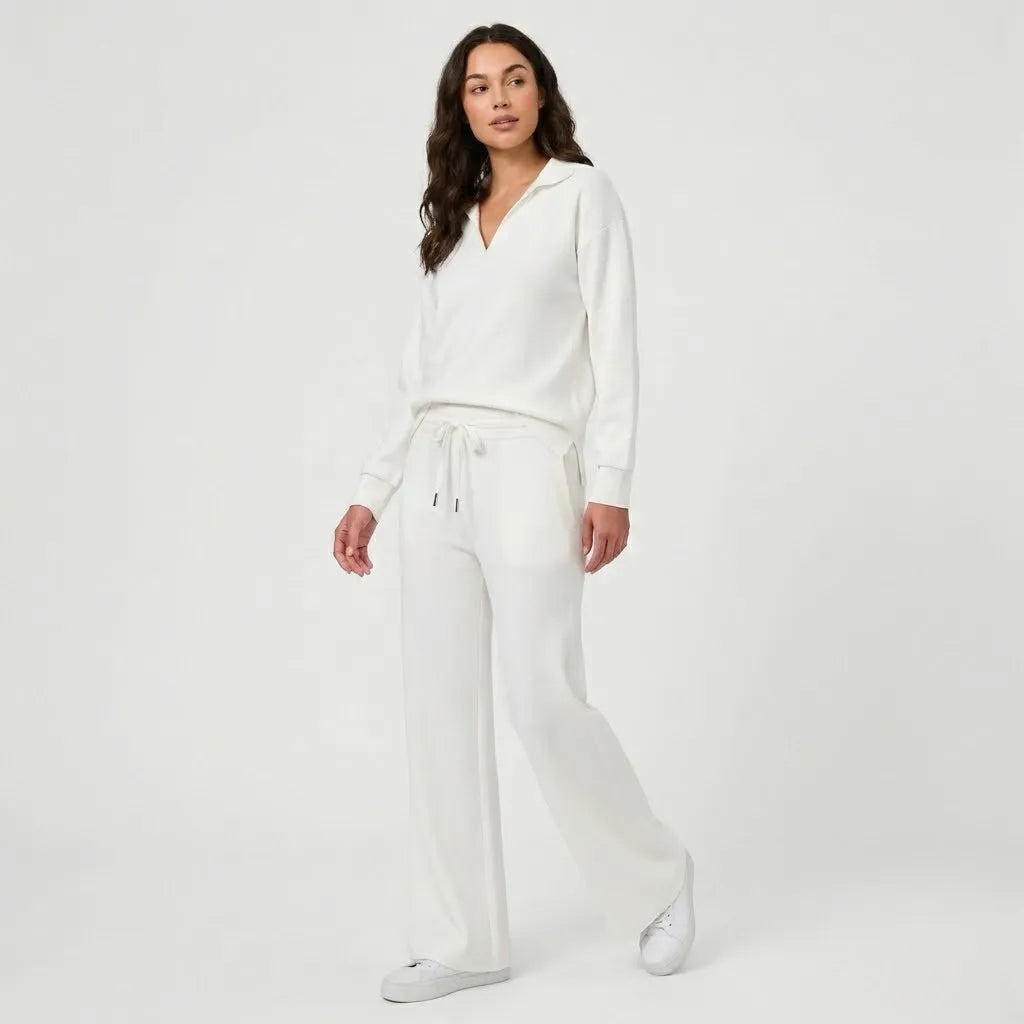 Conjunto lounge fluido em malha suave | Corte relaxado | Conforto elegante